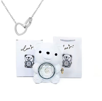 Caja Oso Joyero con Collar