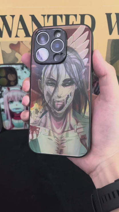 Funda 3D Attack on Titan Eren, Levi, Reiner